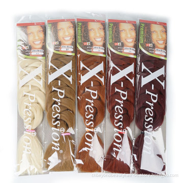 expression Braiding Hair pure colored Braid Bulk African Hair style Crochet Hair extensions yaki texture